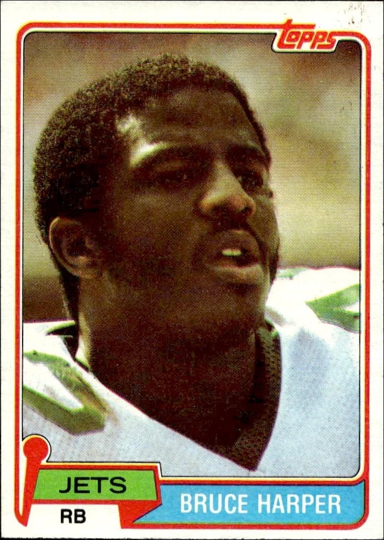 1981 Topps Bruce Harper #211 football trading card front