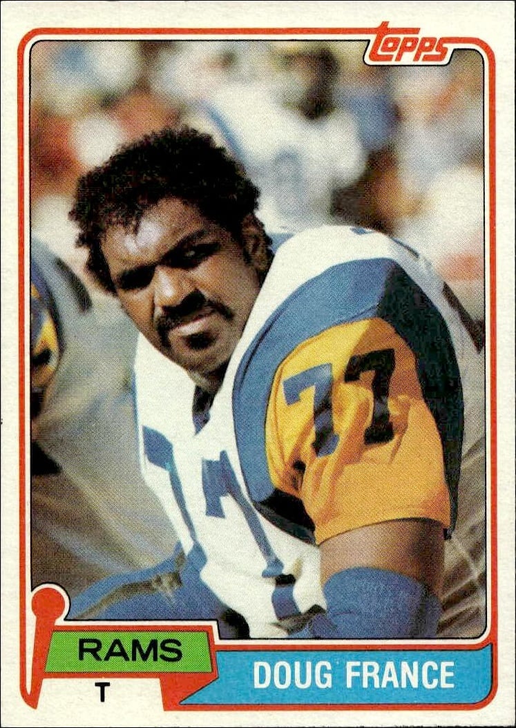 1981 Topps Doug France #466 football trading card front