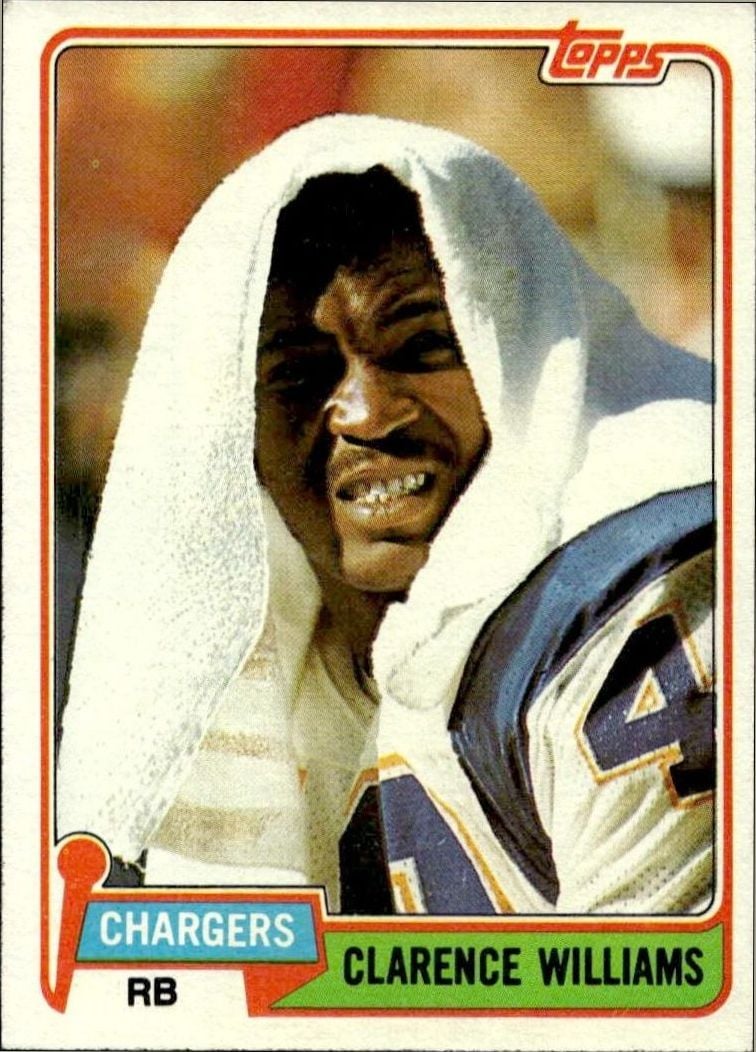 1981 Topps Clarence Williams #509 football trading card front
