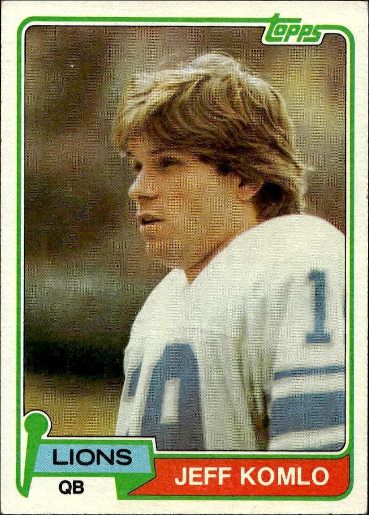 1981 Topps Jeff Komlo #511 football trading card front
