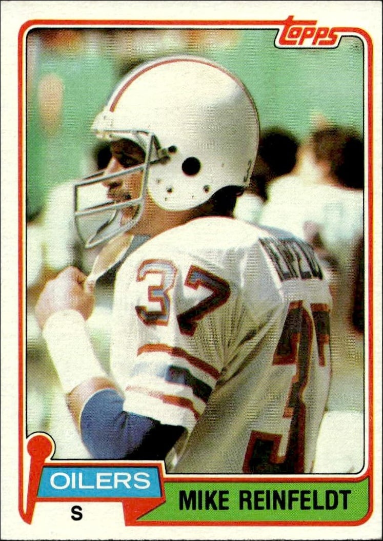 1981 Topps Mike Reinfeldt #491 football trading card front