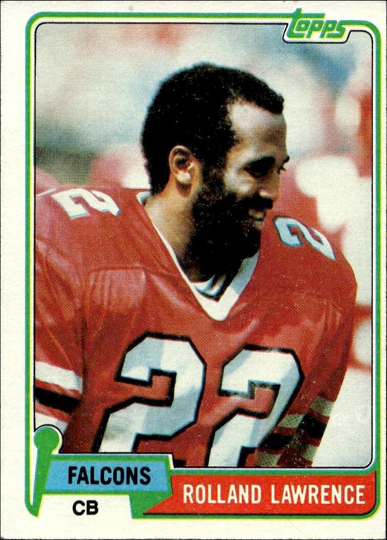 1981 Topps Rolland Lawrence #497 football trading card front
