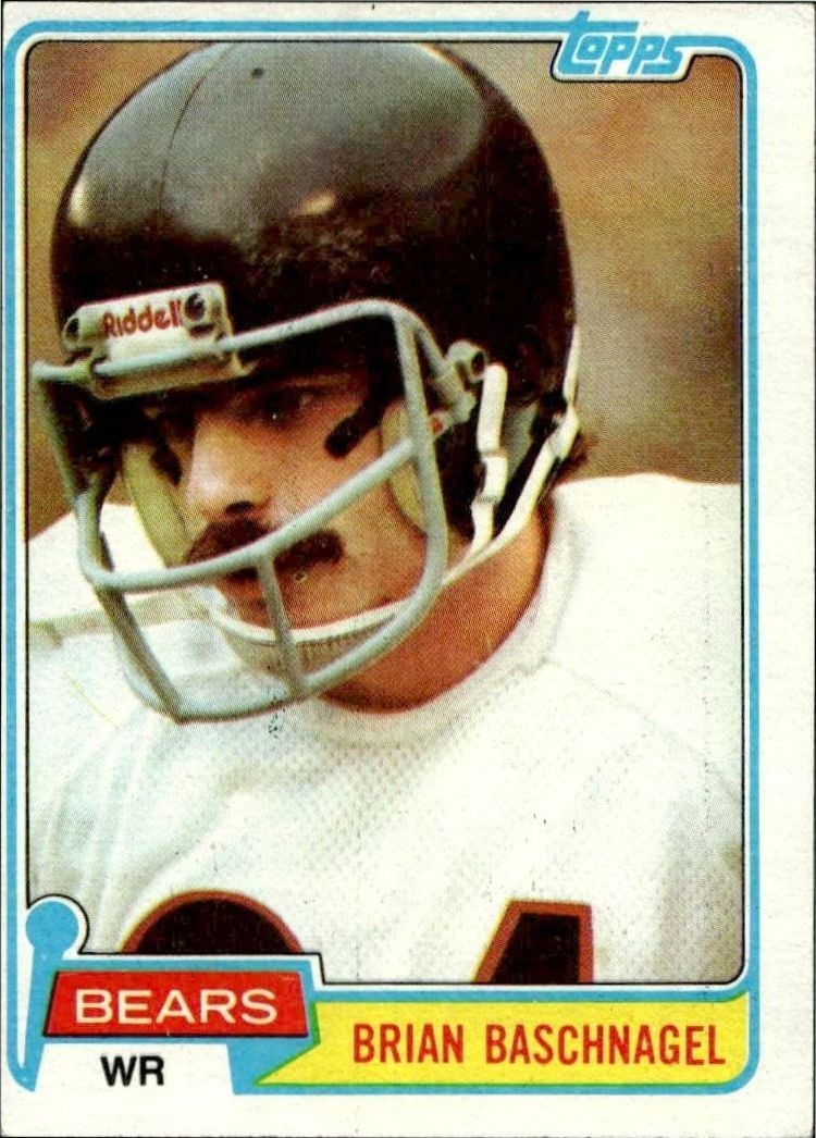 1981 Topps Brian Baschnagel #288 football trading card front