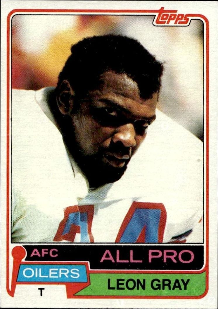 1981 Topps Leon Gray #30 football trading card front