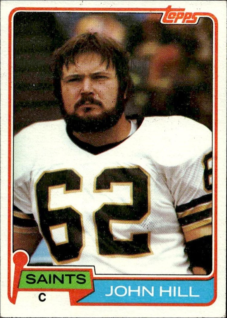 1981 Topps John Hill #26 football trading card front