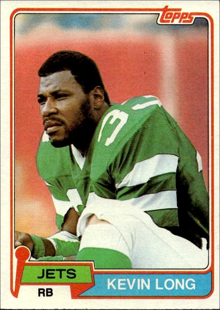 1981 Topps Kevin Long #384 football trading card front