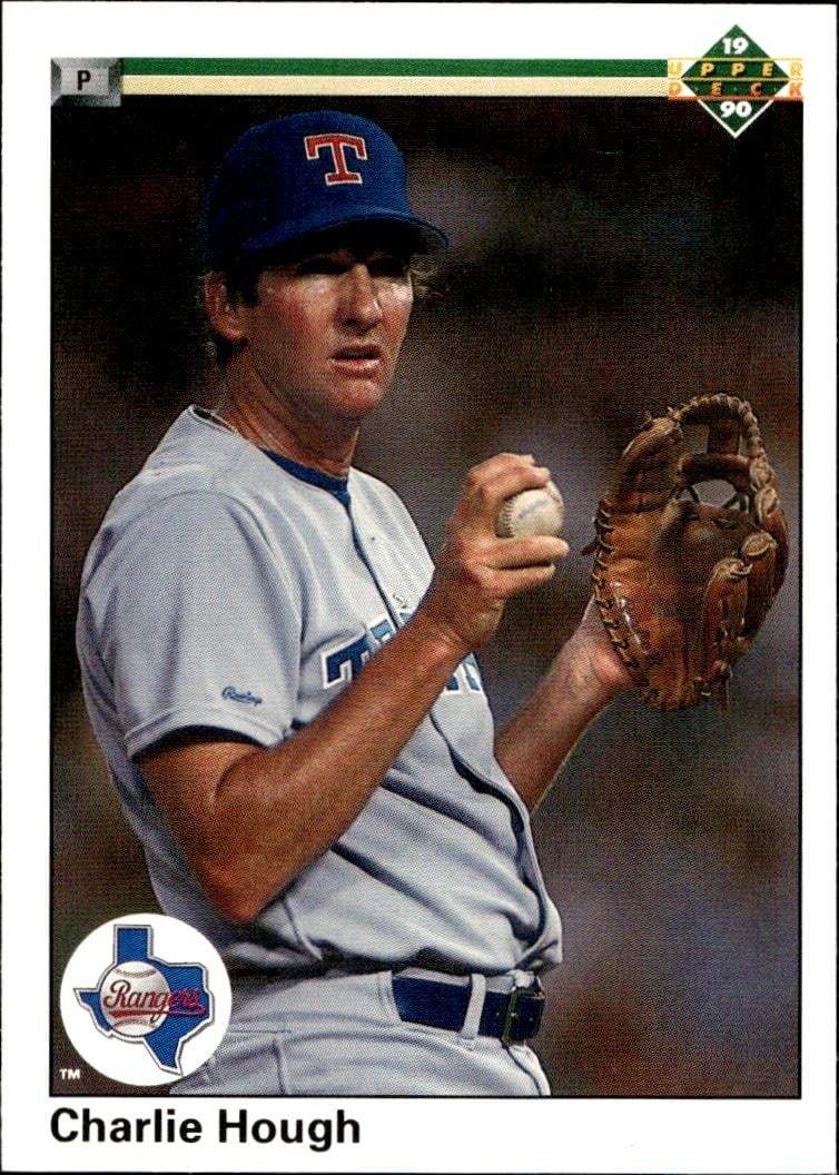 1990 Upper-Deck Charlie Hough #314 trading card