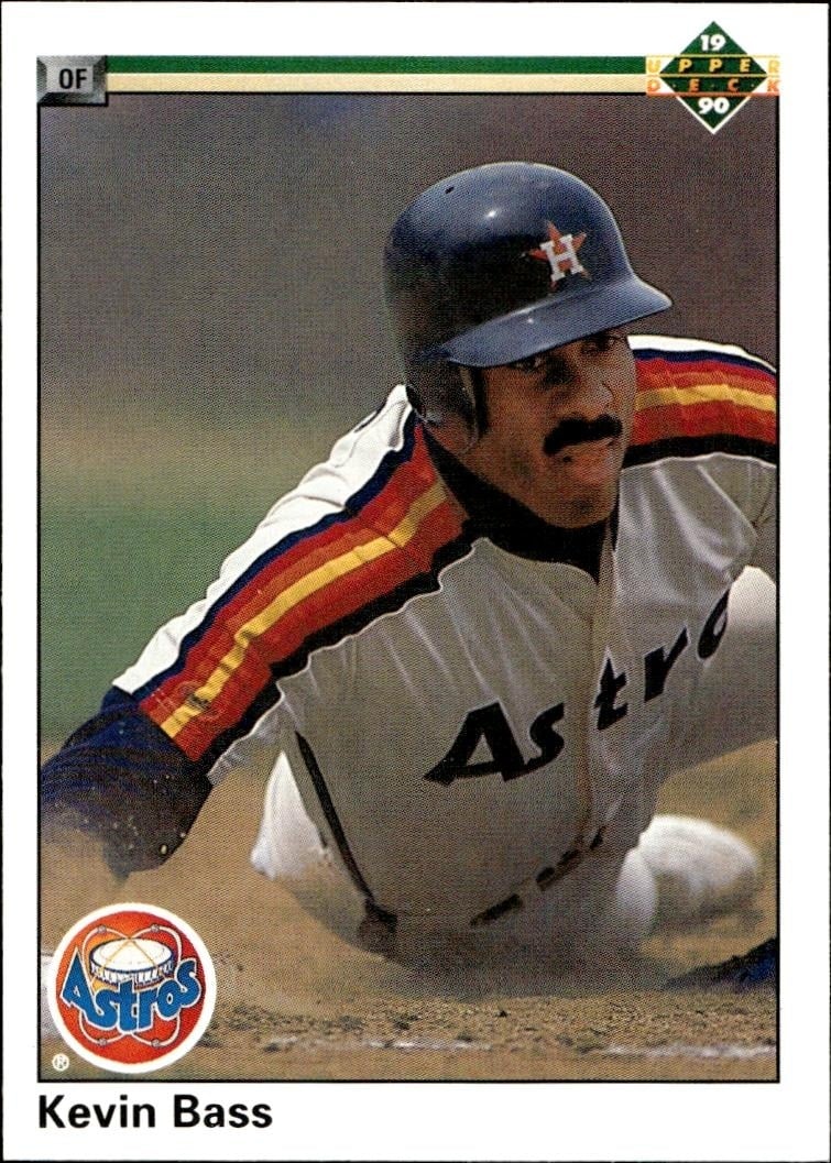 1990 Upper-Deck Kevin Bass #302 trading card