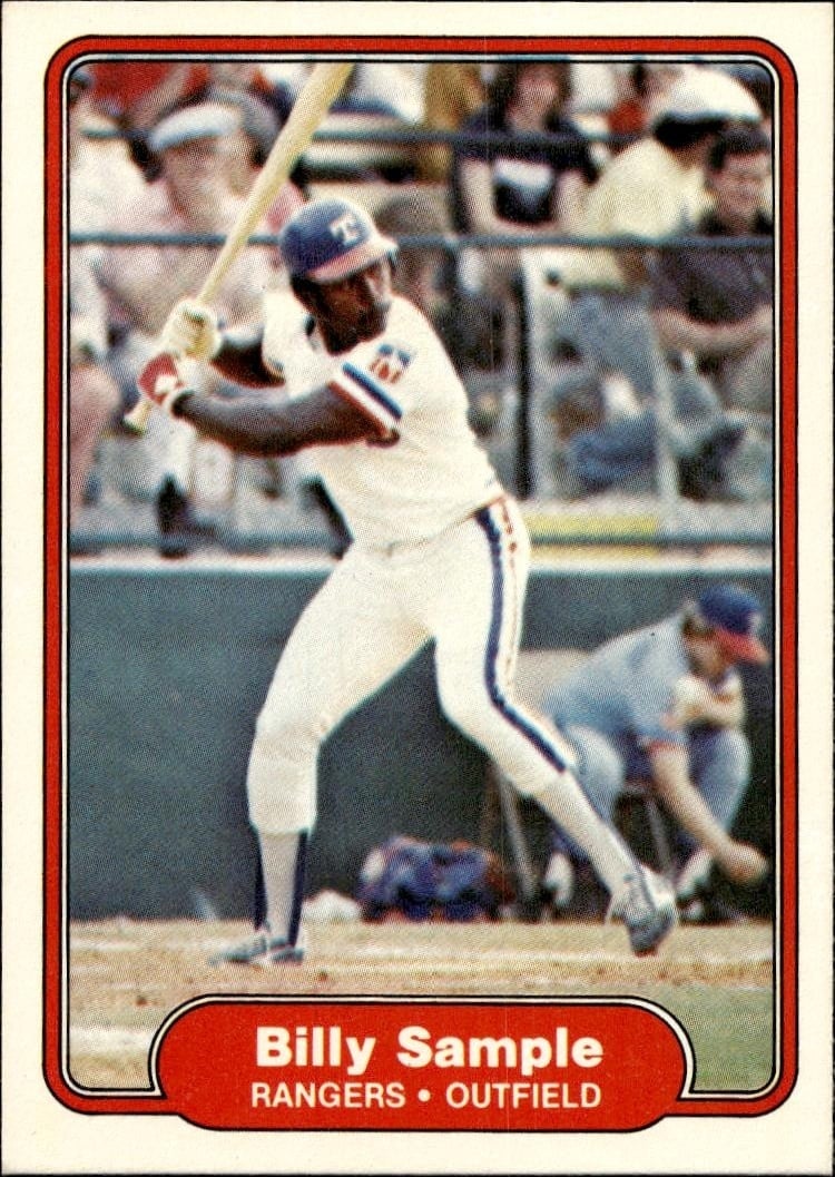 1982 Fleer Billy Sample #330 trading card