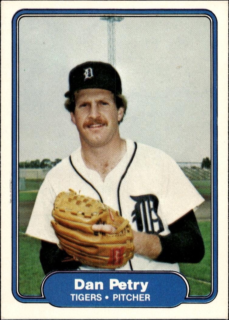 1982 Fleer Dan Petry #278 trading card