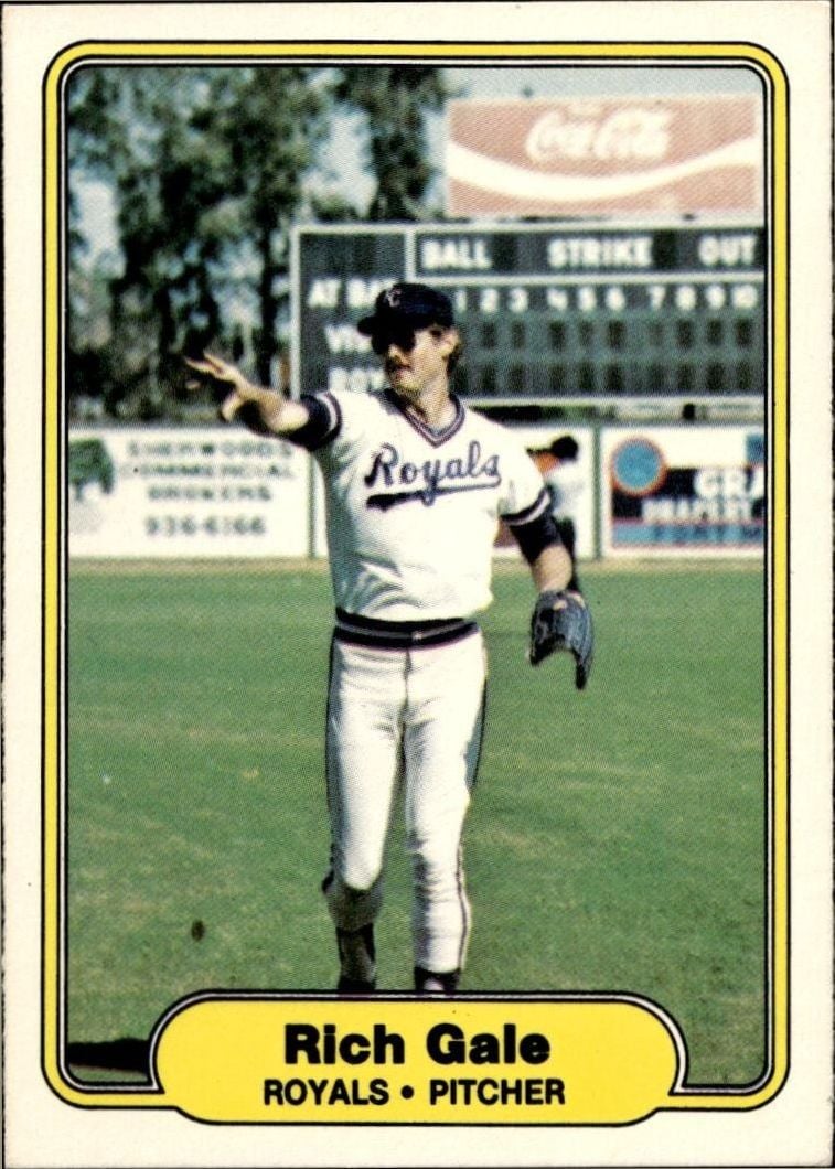 1982 Fleer Rich Gale #408 trading card