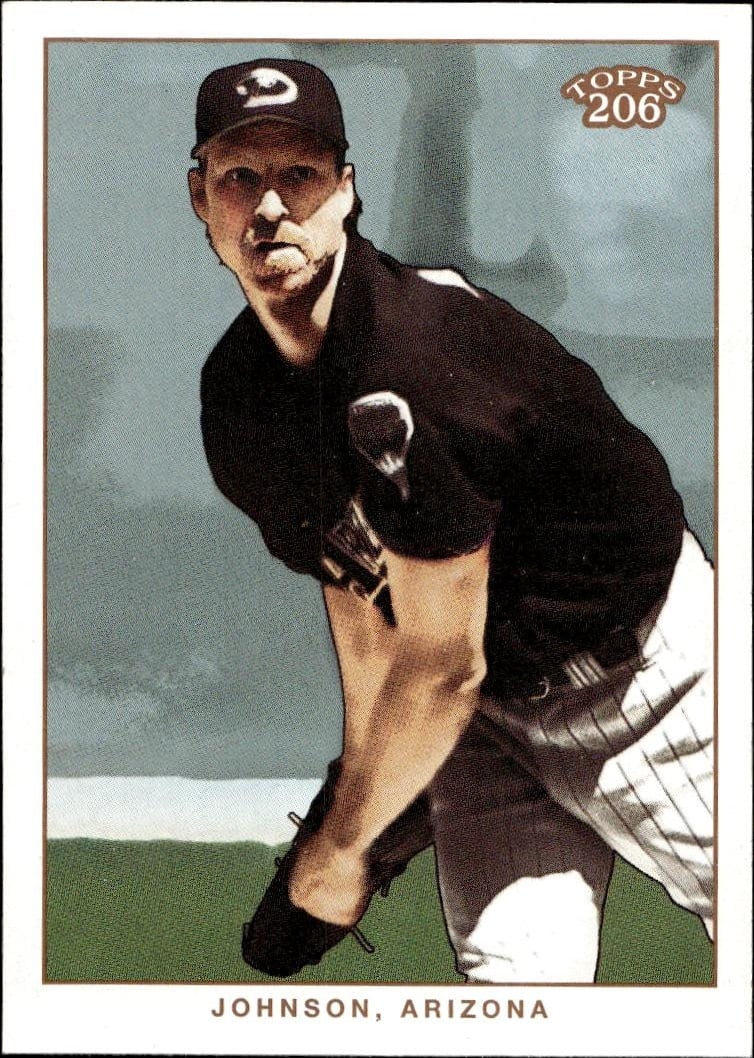 2002 Topps 206 Randy Johnson #195 trading card