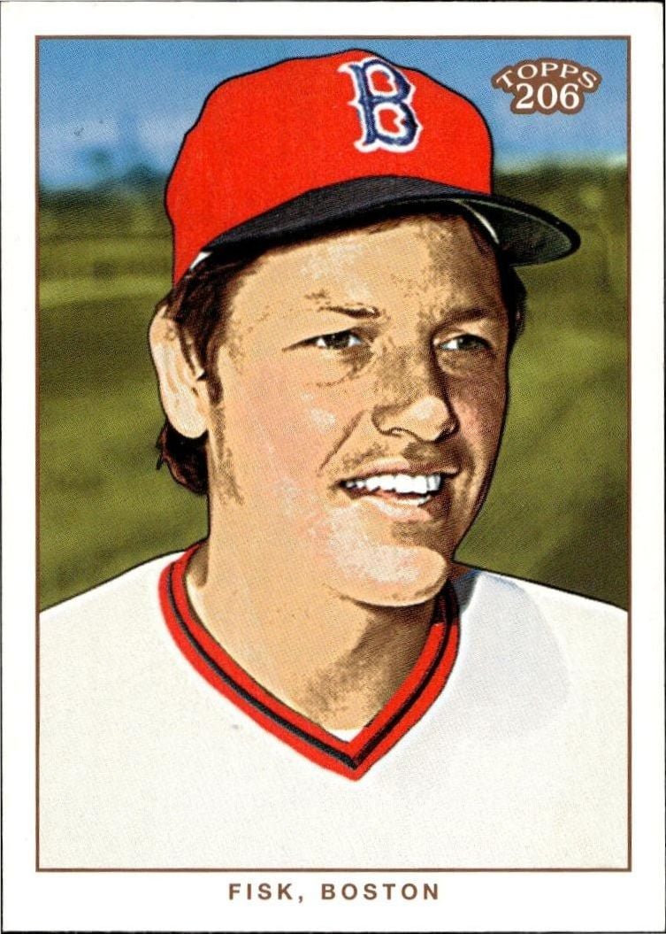 2002 Topps 206 Carlton Fisk #160 trading card