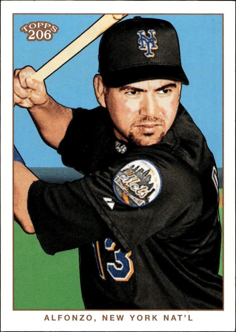 2002 Topps T206 Edgardo Alfonzo #18 trading card