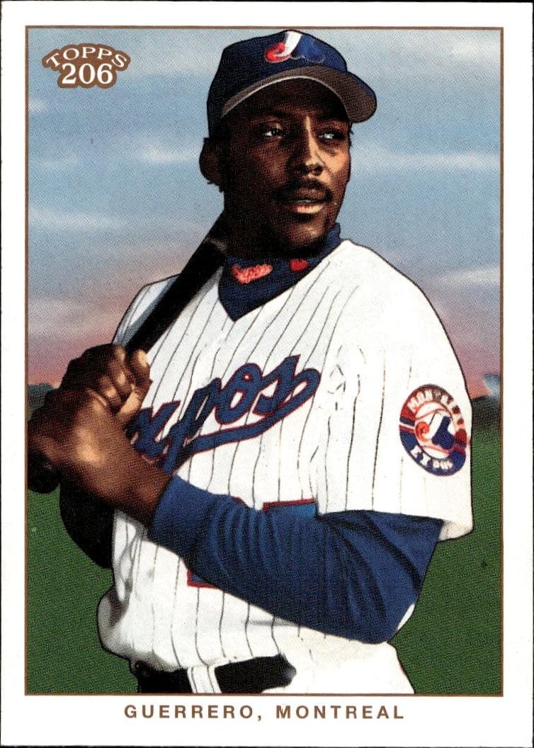 2002 Topps 206 Vladimir Guerrero #203 baseball trading card front