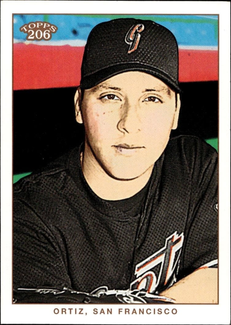 2002 Topps T206 Russ Ortiz #130 trading card