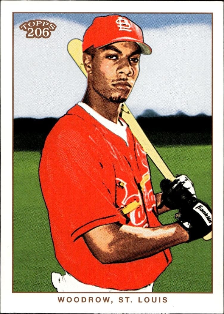 2002 Topps T206 Justin Woodrow #153 trading card