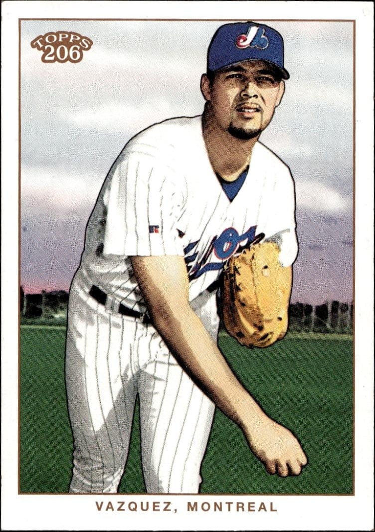2002 Topps T206 Javier Vazquez #181 trading card