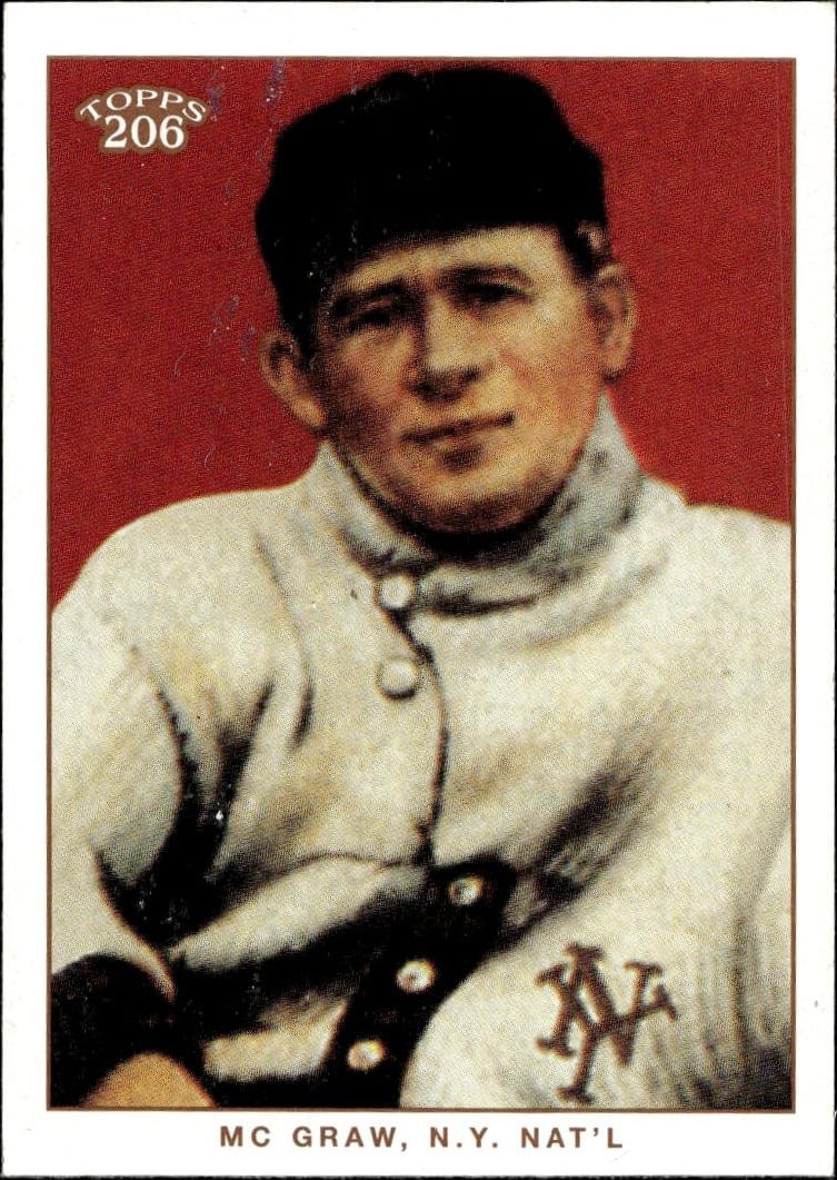 2002 Topps 206 John McGraw #302 baseball trading card front