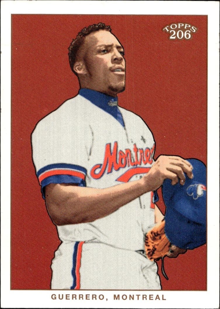 2002 Topps 206 Vladimir Guerrero #1 baseball trading card front
