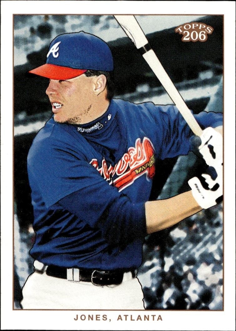 2002 Topps 206 Chipper Jones #225 trading card