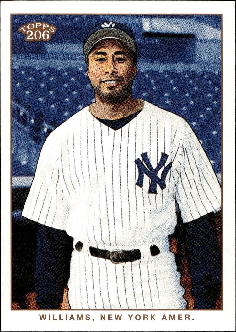 2002 Topps 206 Bernie Williams #219 trading card