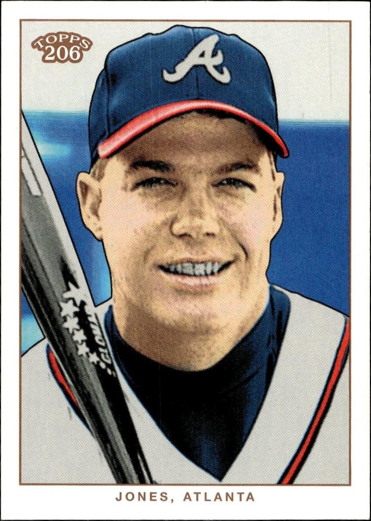 2002 Topps 206 Chipper Jones #78 trading card