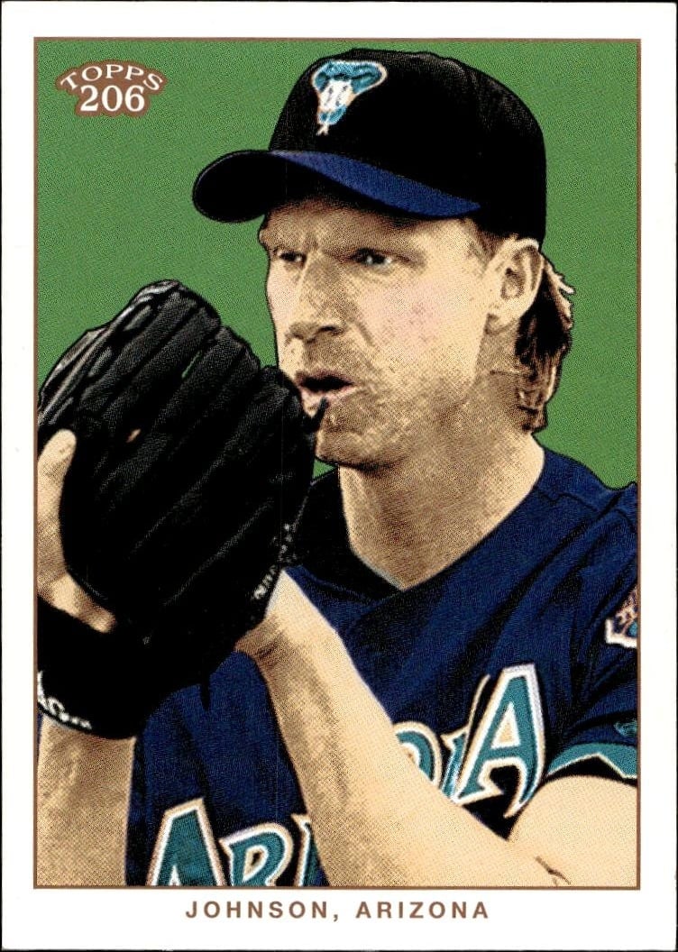 2002 Topps 206 Randy Johnson #61 trading card