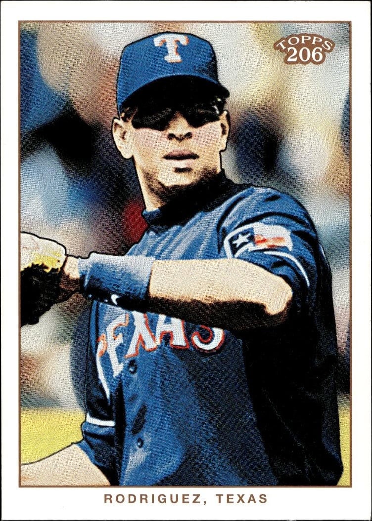 2002 Topps 206 Alex Rodriguez #92 baseball trading card front