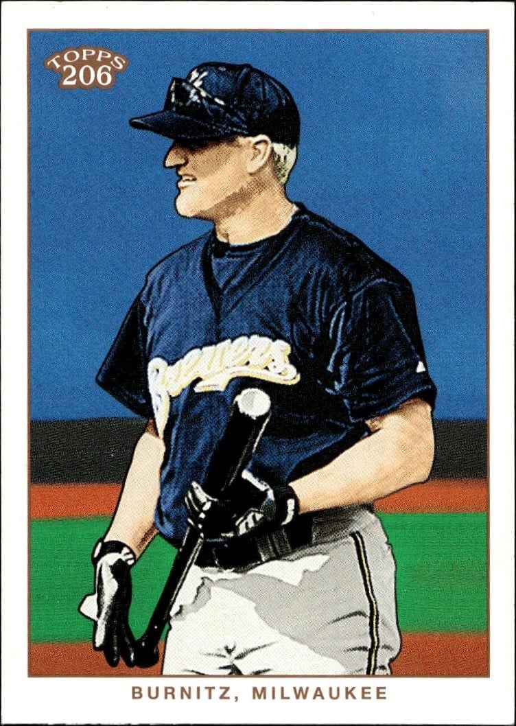 2002 Topps 206 Jeromy Burnitz #51 baseball trading card front