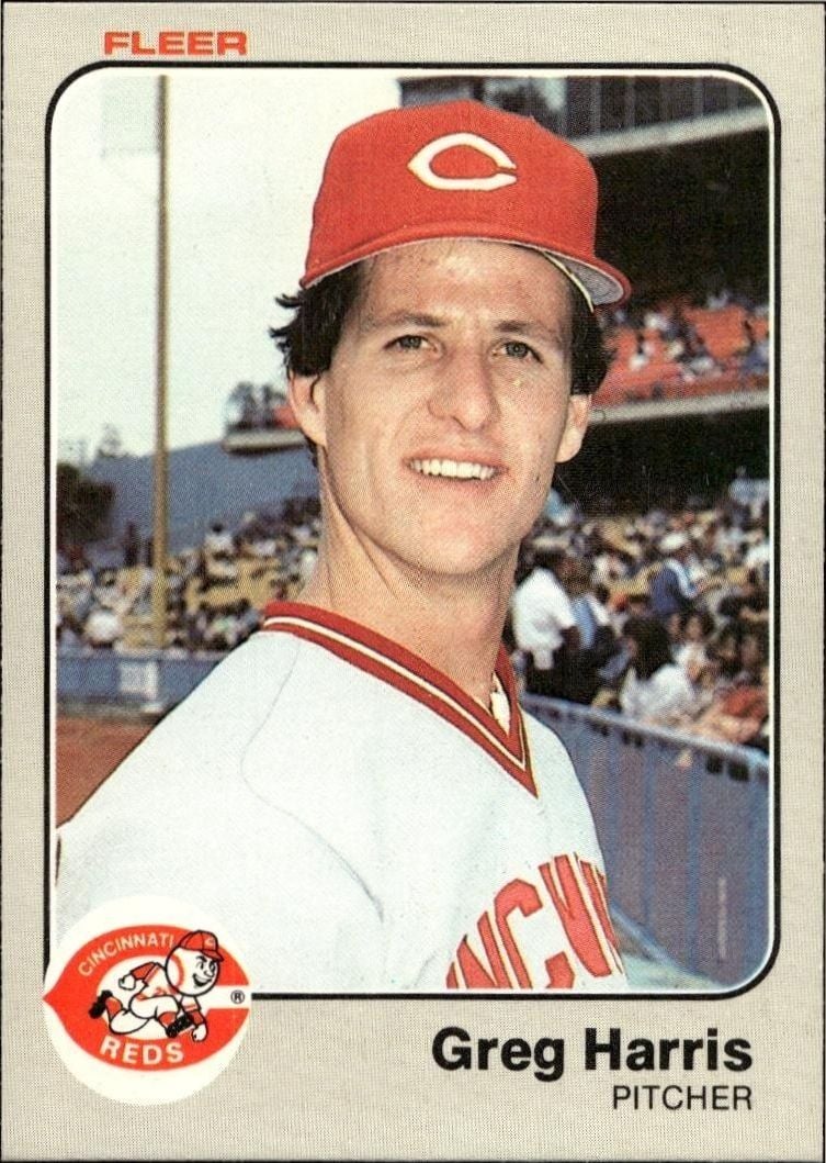 1983 Fleer Greg Harris #590 trading card