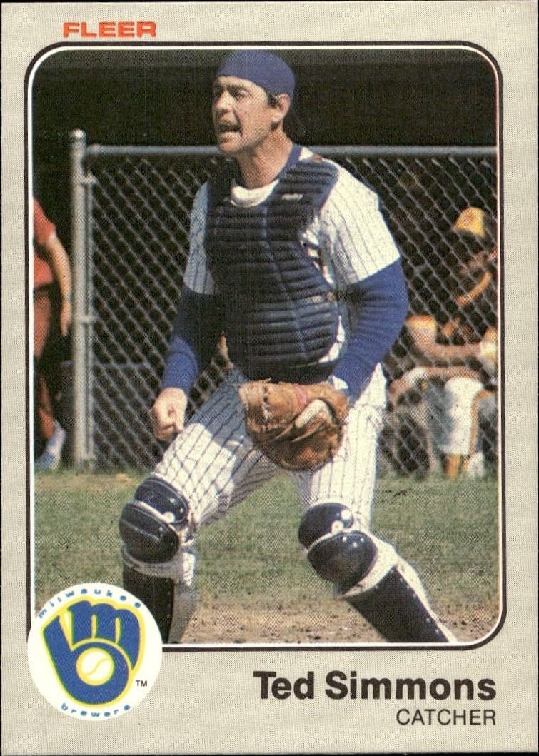 1983 Fleer Ted Simmons #45 trading card