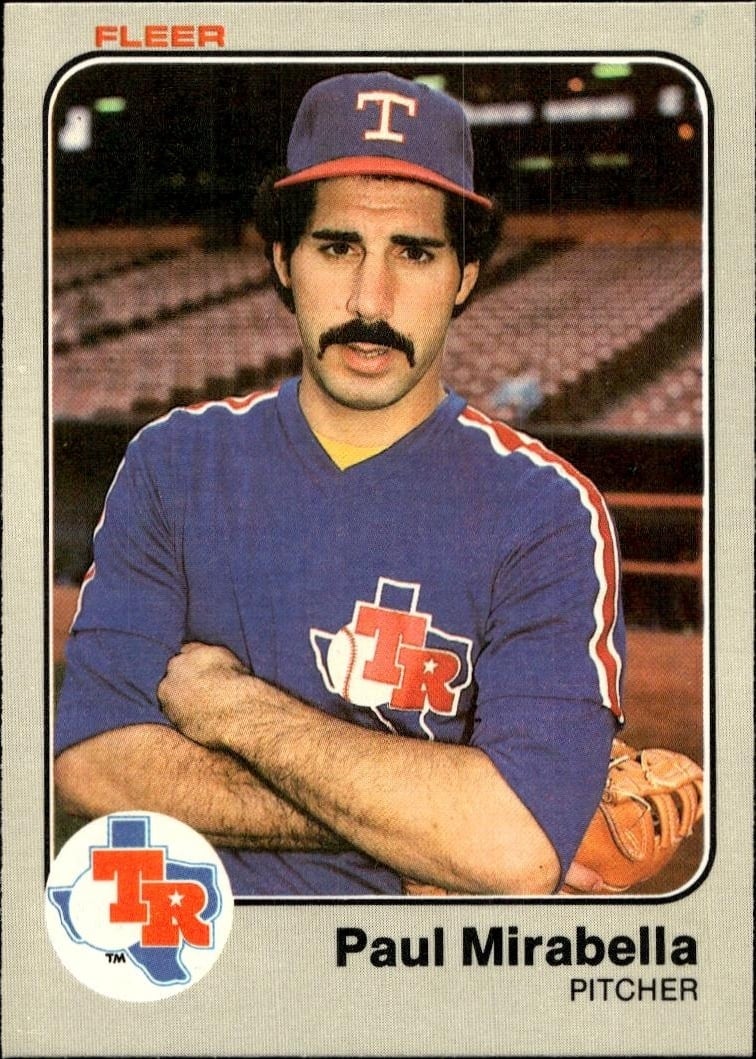 1983 Fleer Paul Mirabella #573 trading card