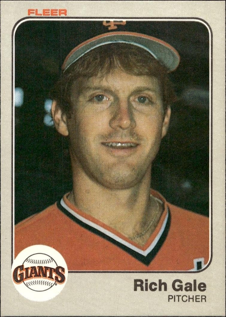 1983 Fleer Rich Gale #260 trading card
