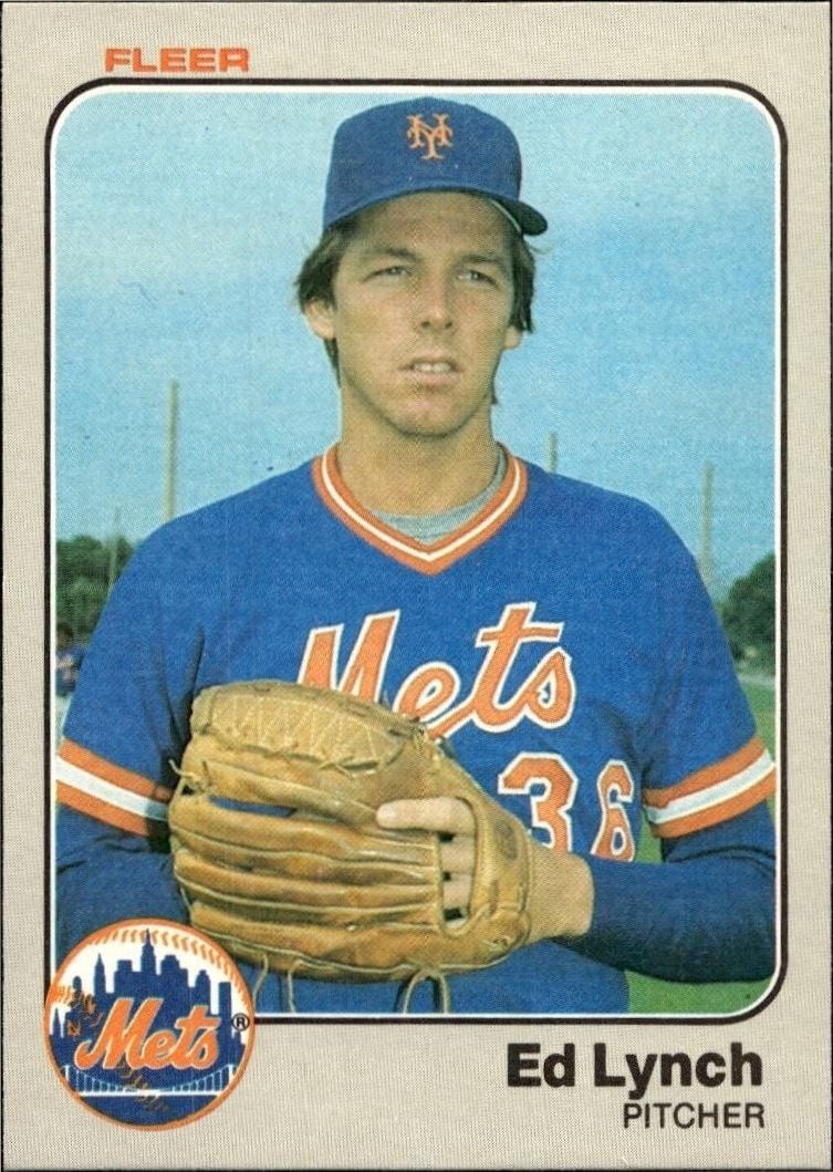 1983 Fleer Ed Lynch #549 trading card