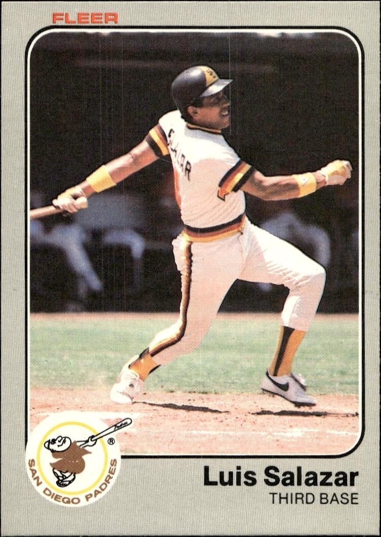 1983 Fleer Luis Salazar #371 trading card