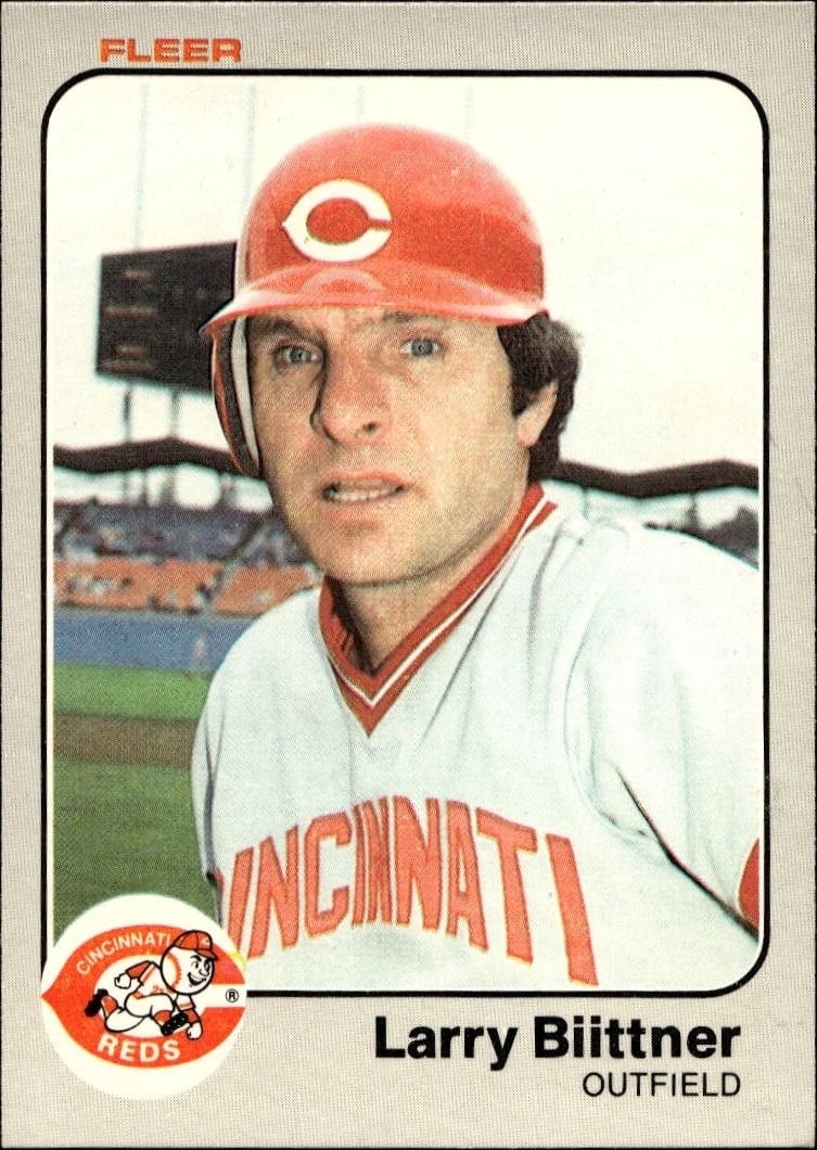 1983 Fleer Larry Biittner #586 trading card