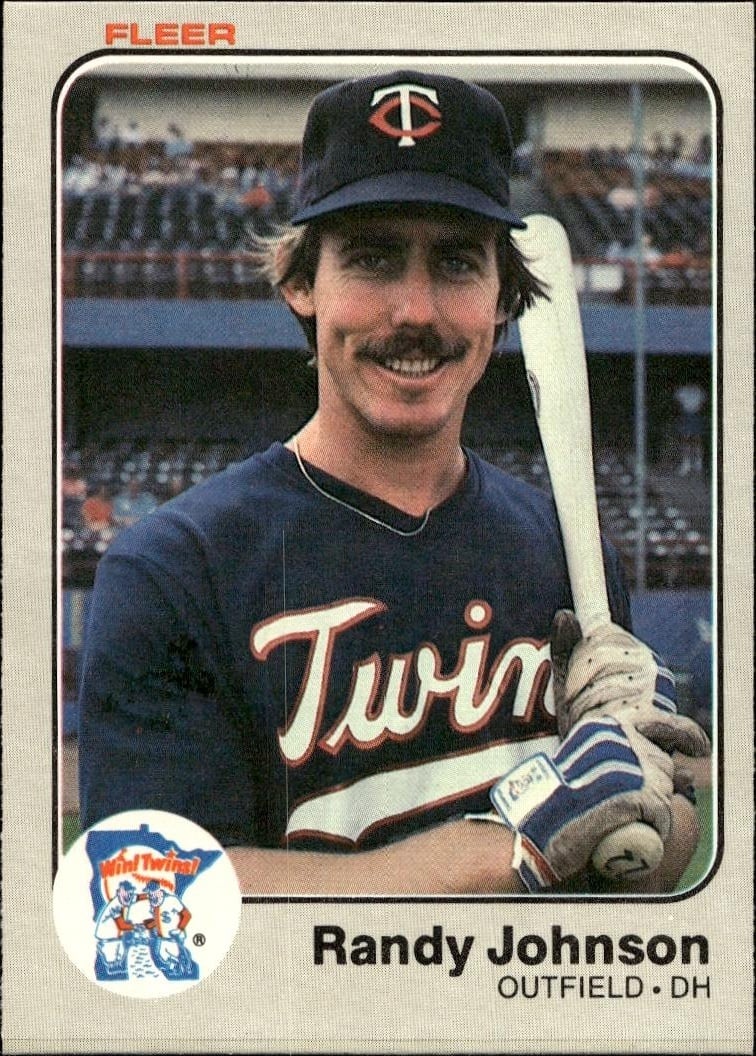 1983 Fleer Randy Johnson #617 trading card