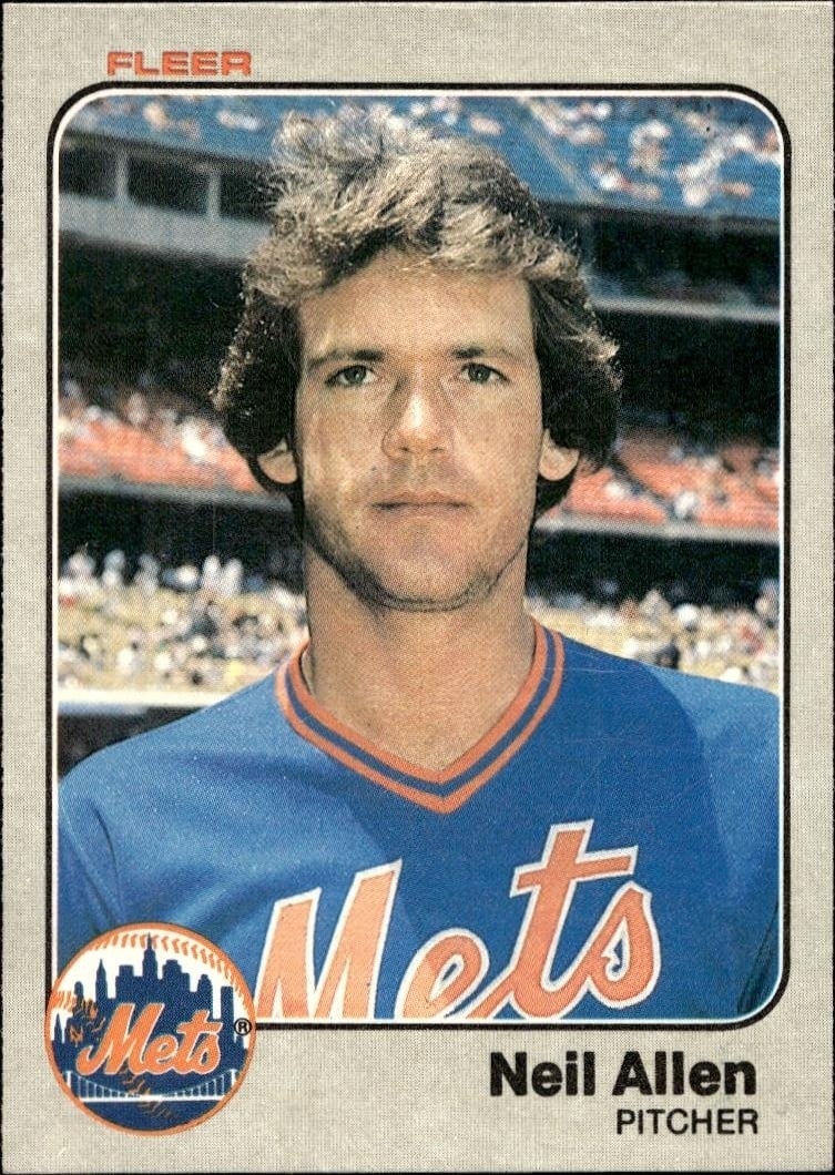 1983 Fleer Neil Allen #536 trading card