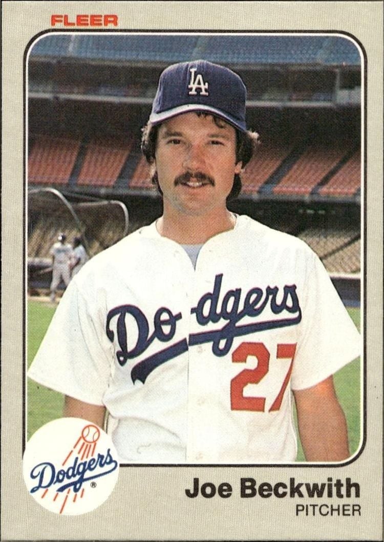 1983 Fleer Joe Beckwith #202 trading card