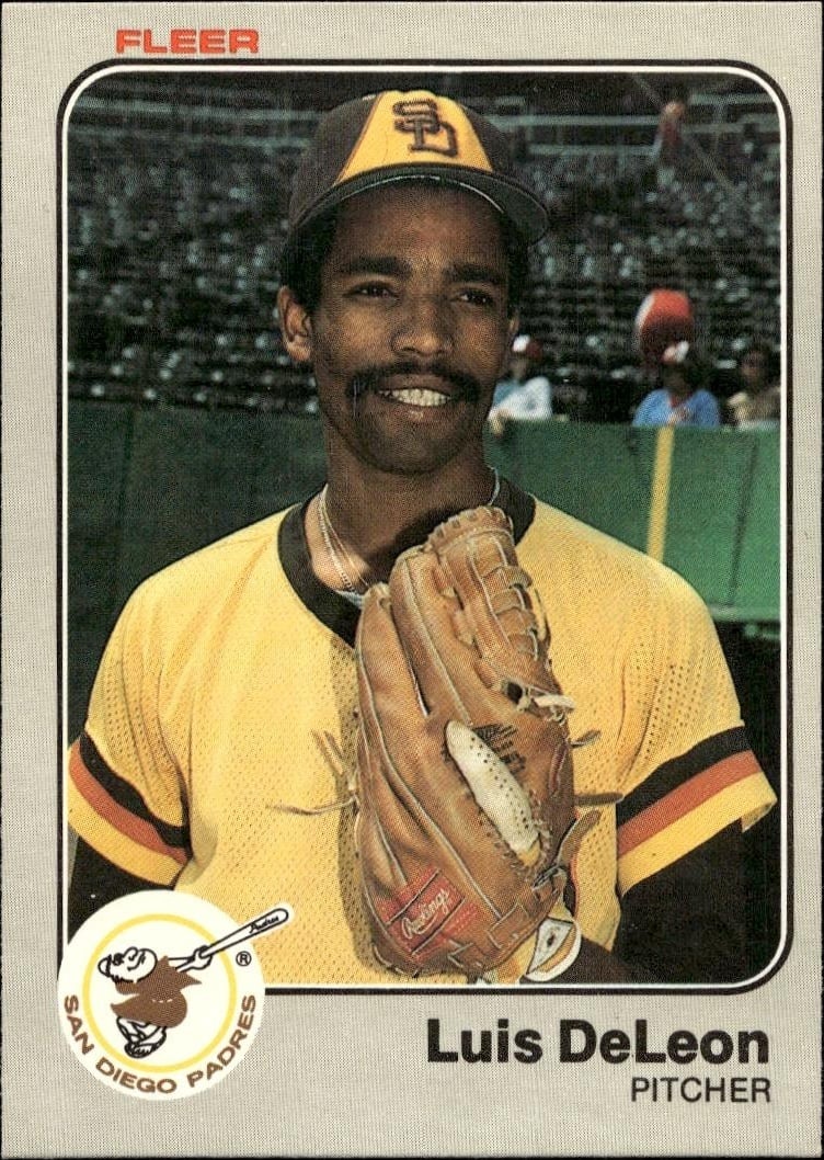 1983 Fleer Luis DeLeon #355 trading card