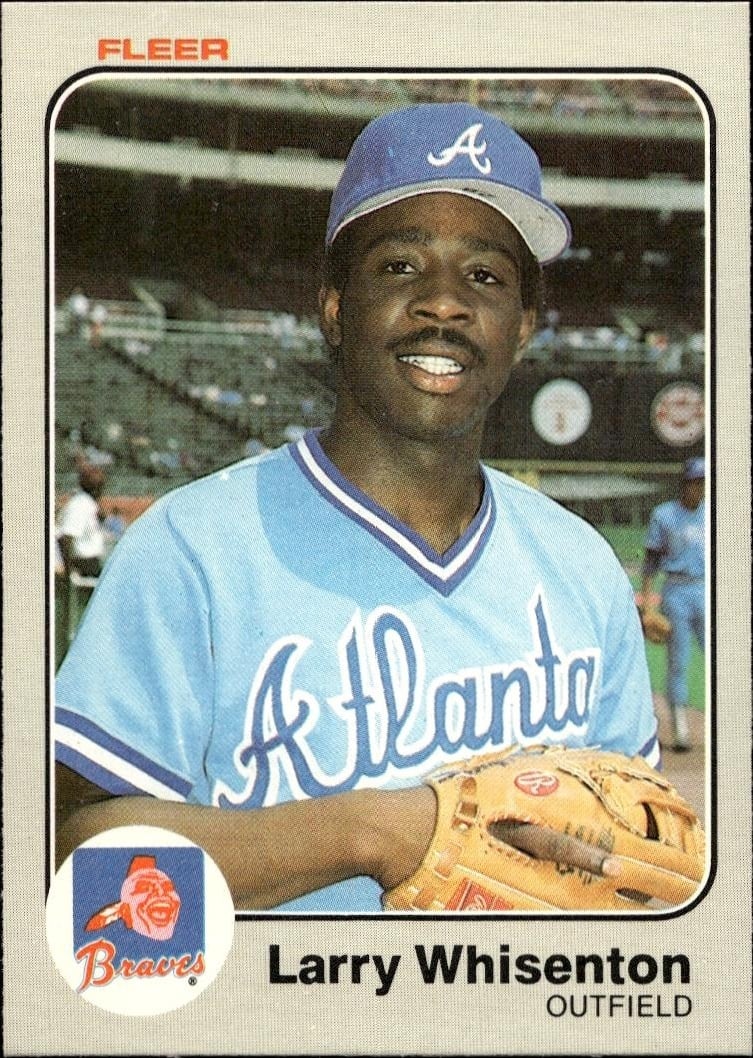1983 Fleer Larry Whisenton #152 trading card