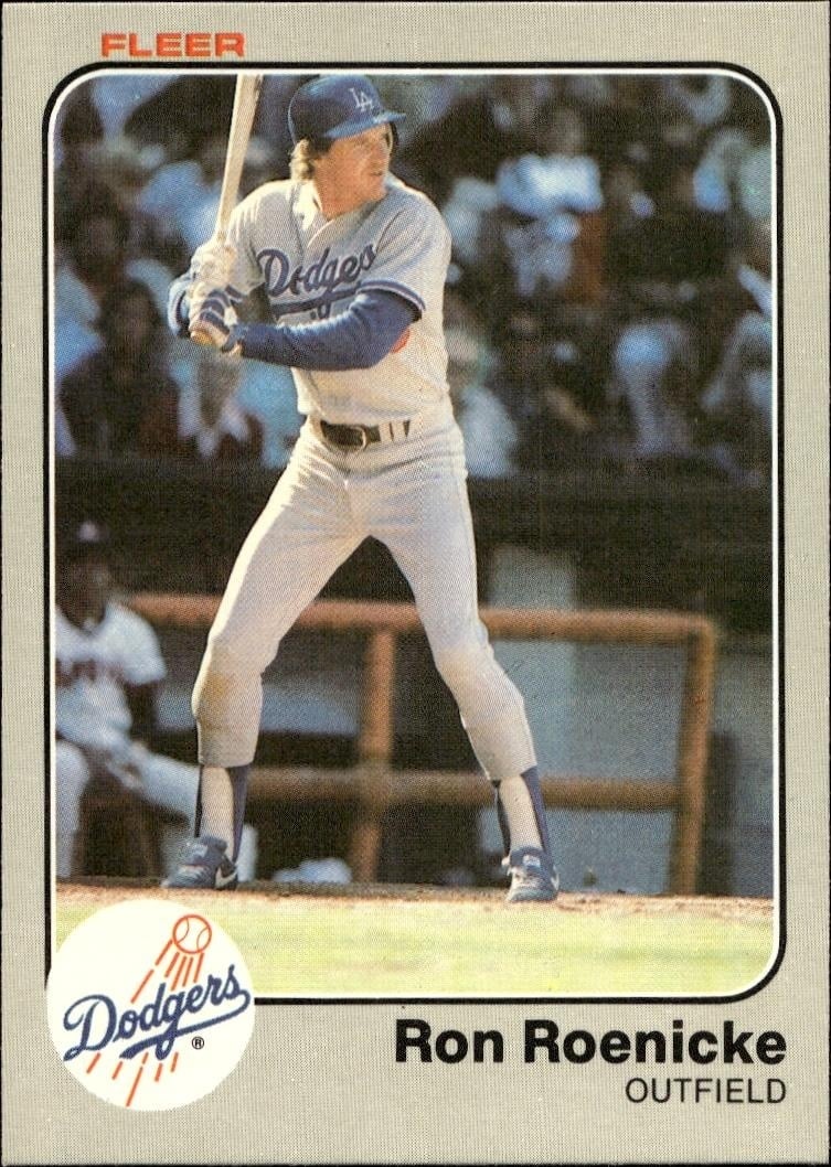 1983 Fleer Ron Roenicke #217 trading card