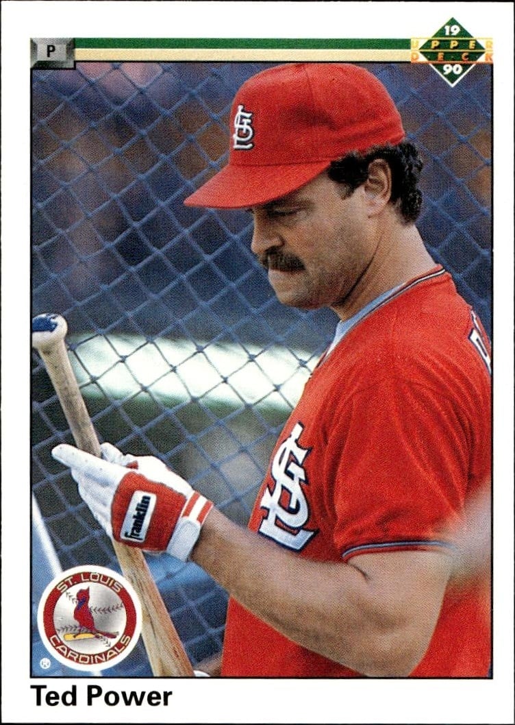 1990 Upper-Deck Ted Power #340 trading card