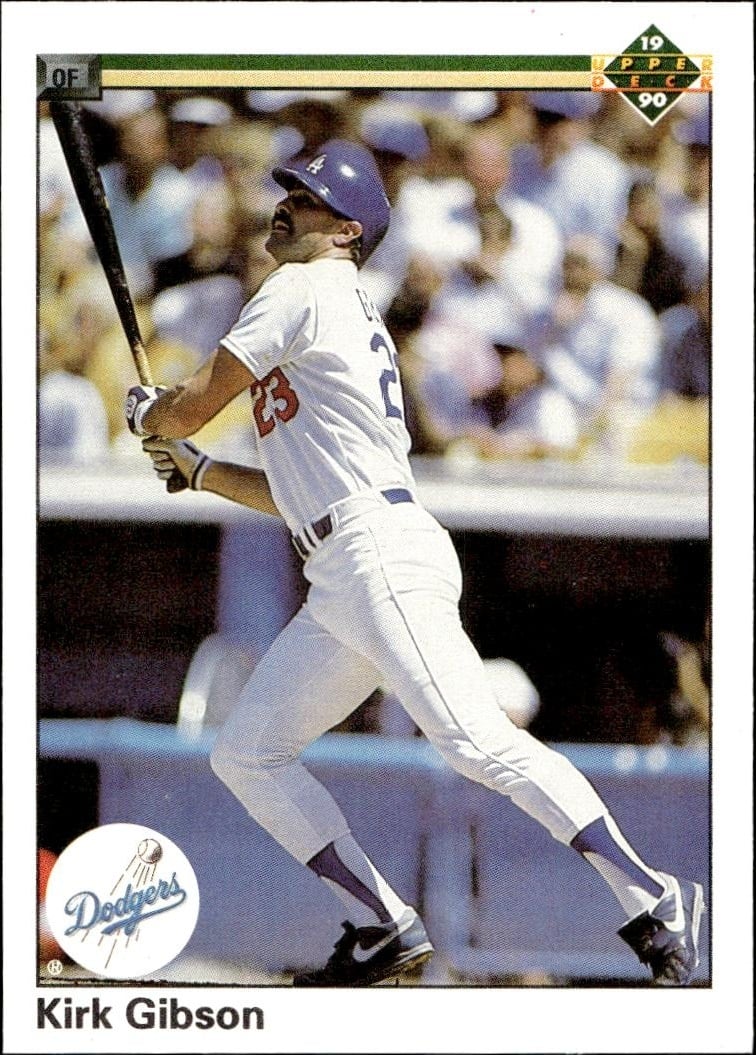 1990 Upper-Deck Kirk Gibson #264 trading card
