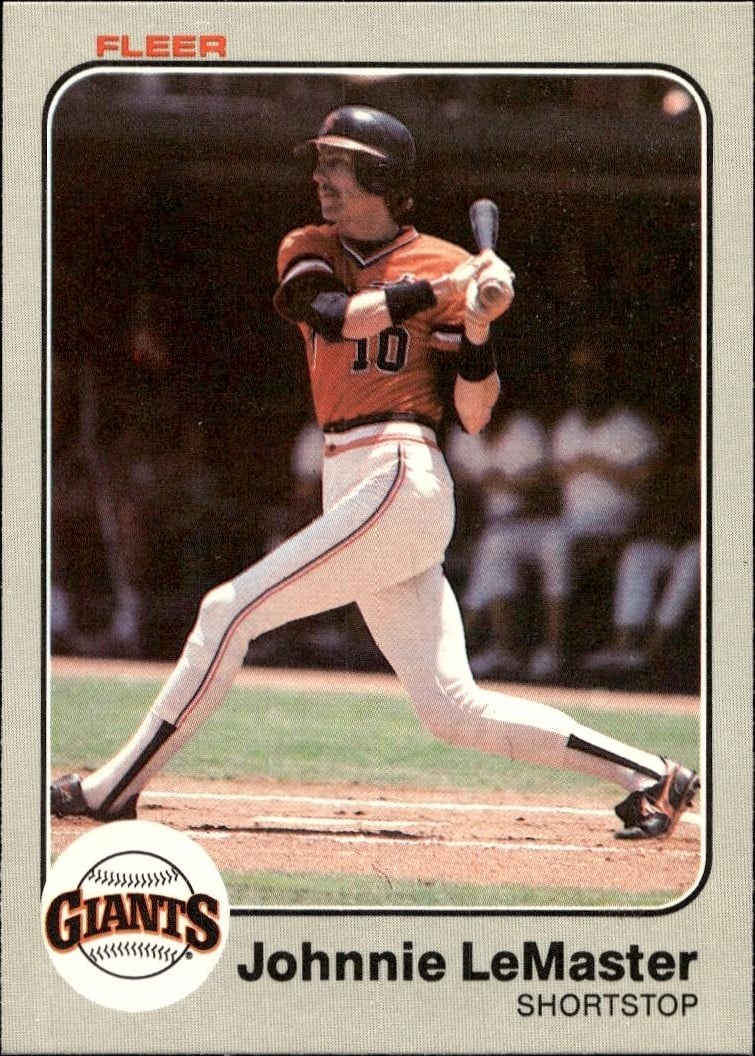 1983 Fleer Johnnie LeMaster #266 trading card