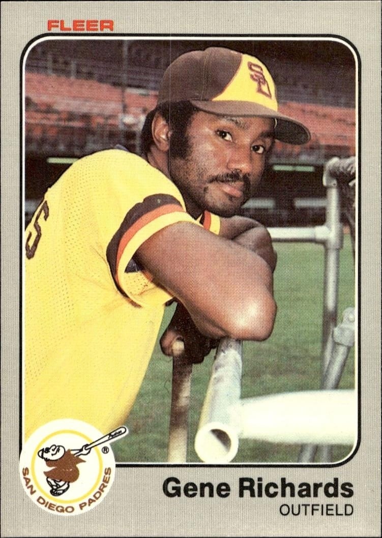 1983 Fleer Gene Richards #370 trading card
