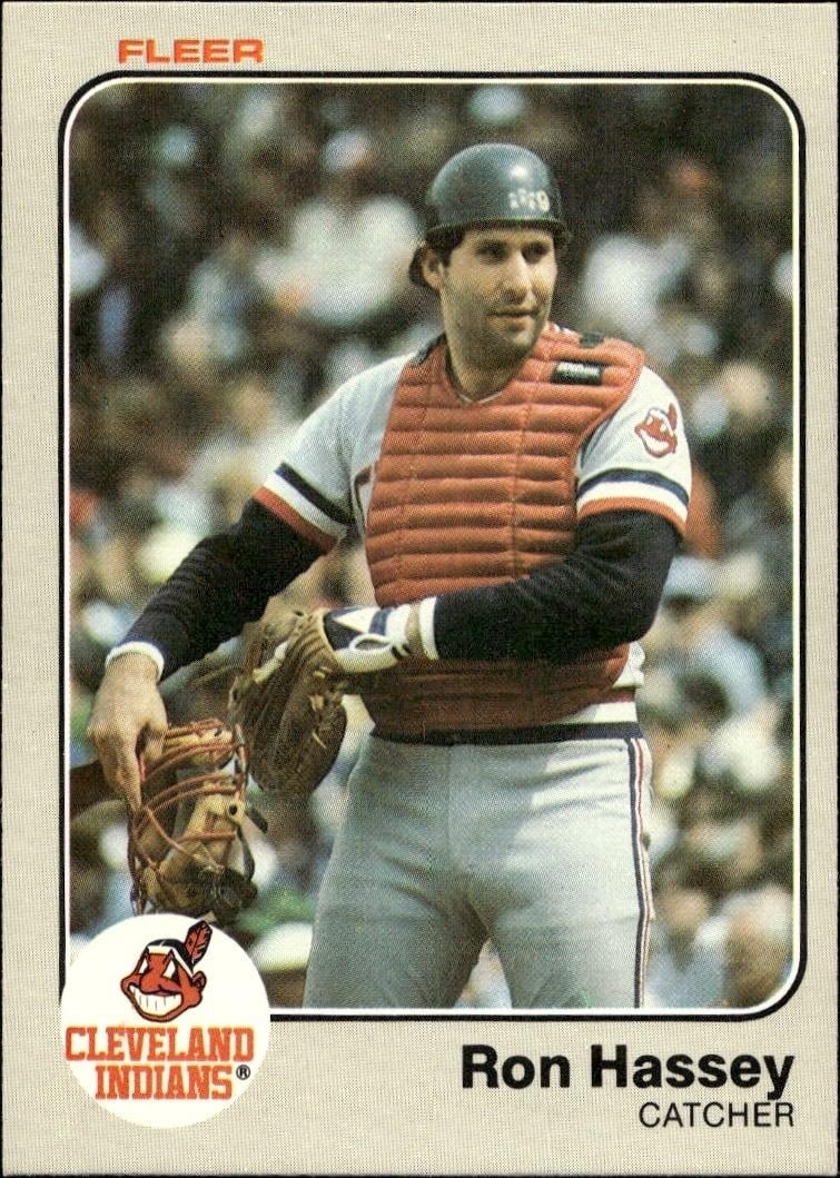 1983 Fleer Ron Hassey #411 baseball trading card front