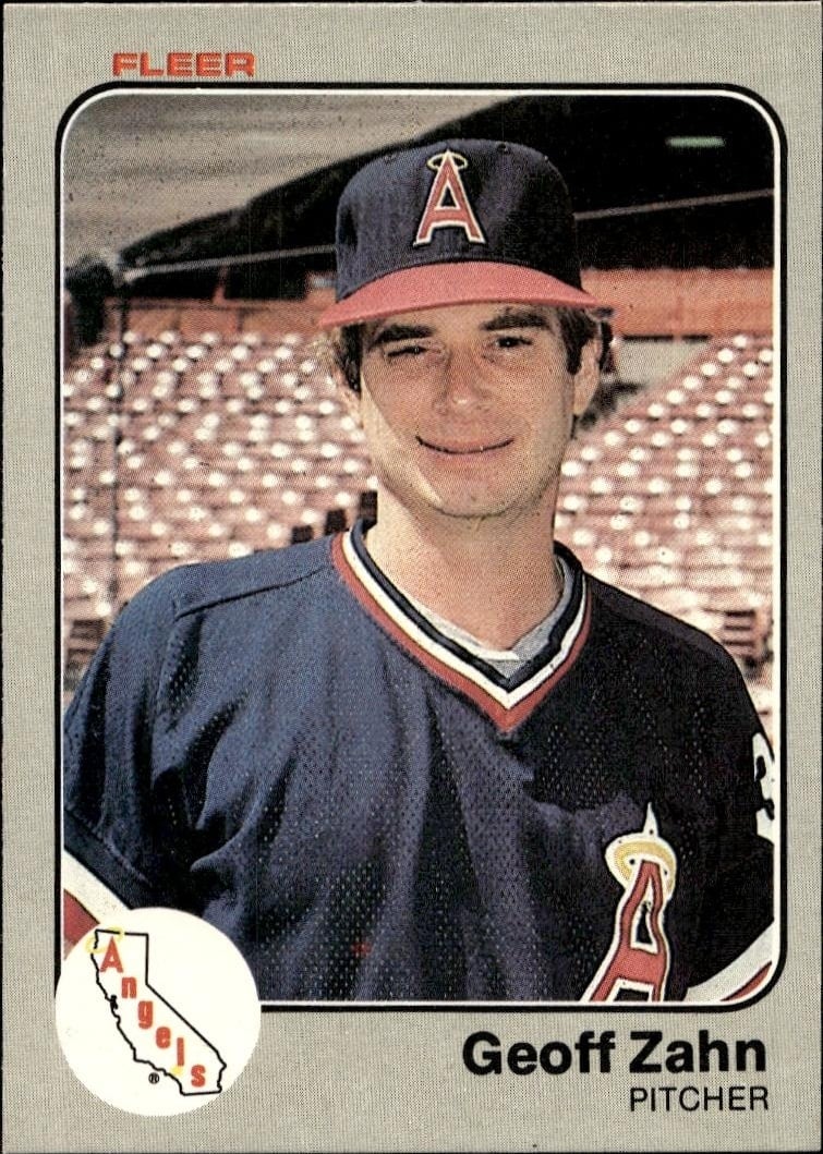1983 Fleer Geoff Zahn #103 trading card