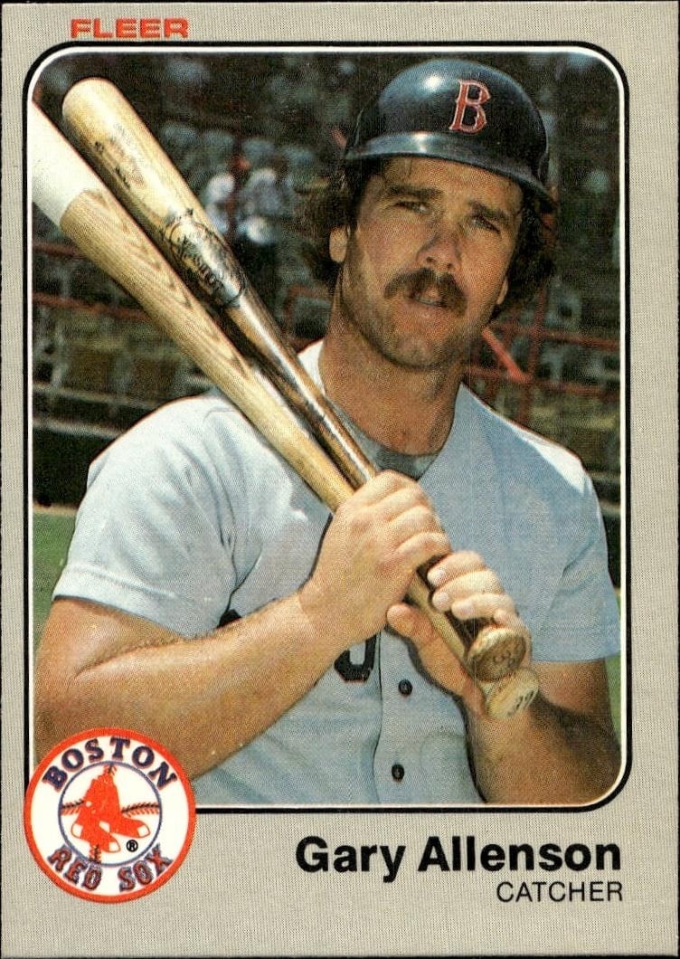 1983 Fleer Gary Allenson #177 trading card